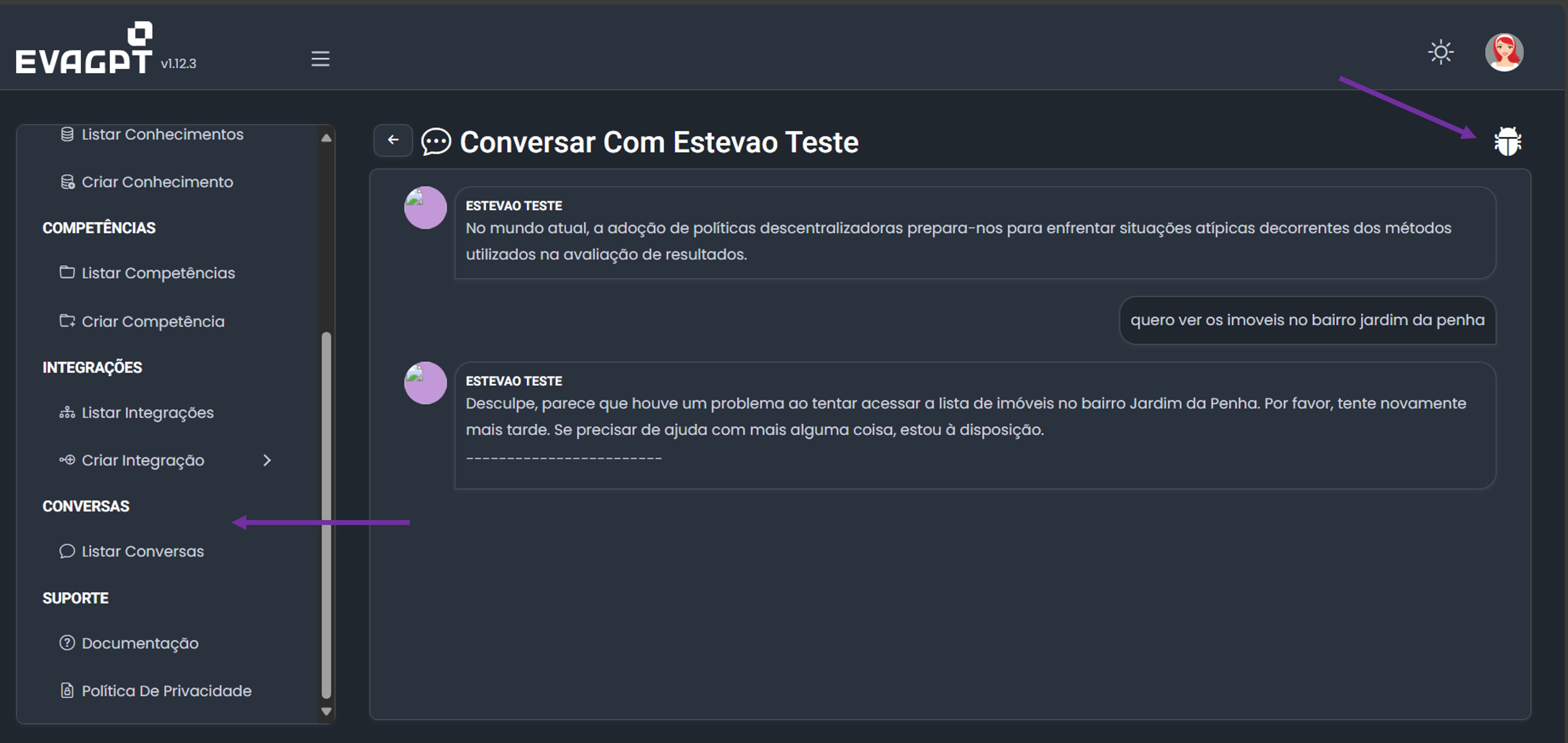 Retorno dos registros elegíveis para a resposta.